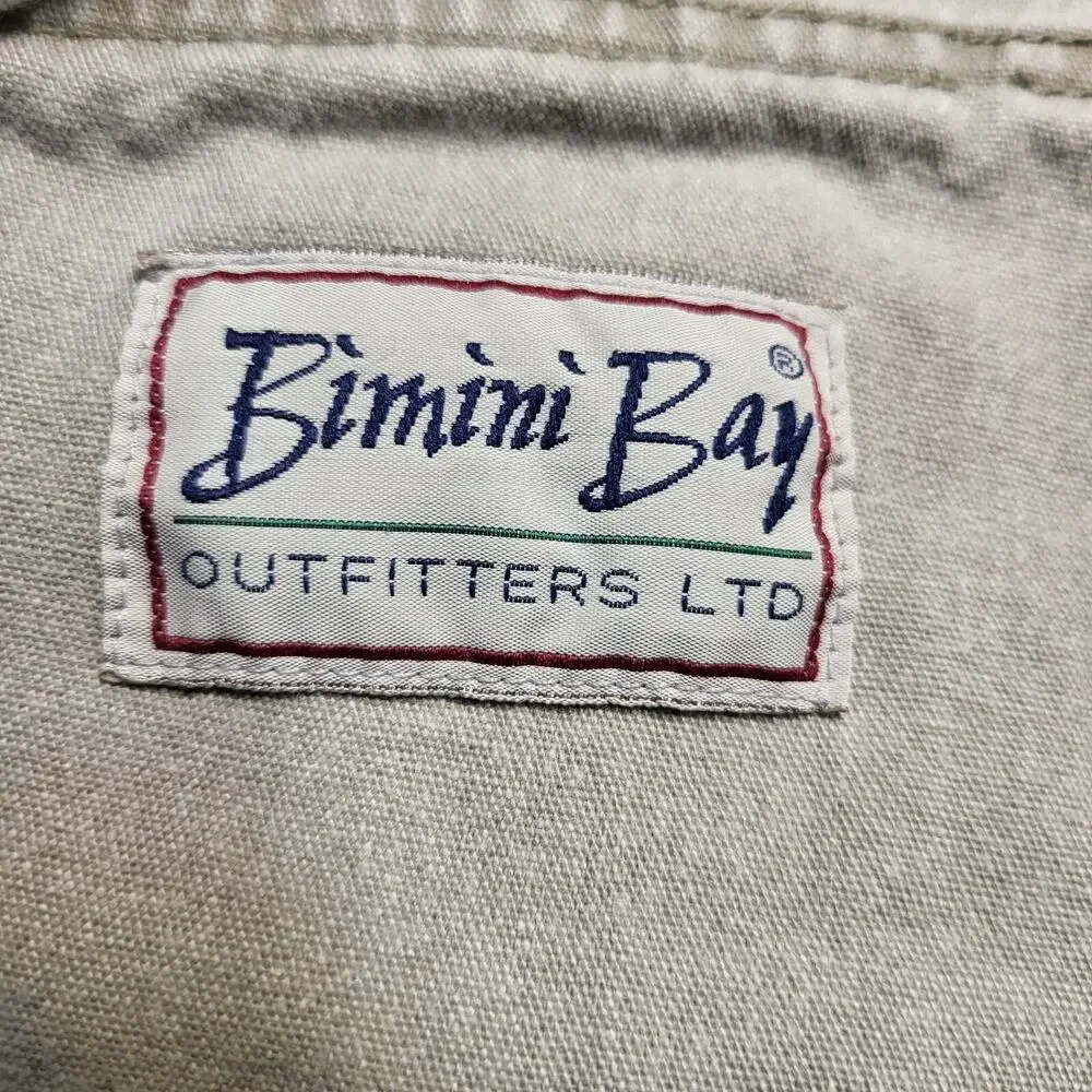 Bimini Bay Pants Mens 36x30 Beige Straight Leg Distressed